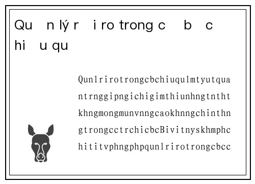 Quản lý rủi ro trong cờ bạc hiệu quả