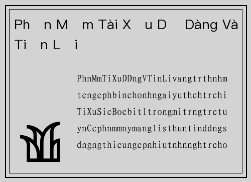 Phần Mềm Tài Xỉu Dễ Dàng Và Tiện Lợi