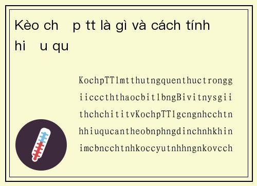 Kèo chấp tt là gì và cách tính hiệu quả