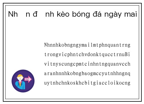 Nhận định kèo bóng đá ngày mai