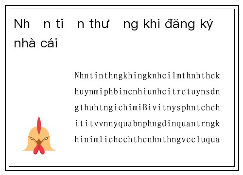 Nhận tiền thưởng khi đăng ký nhà cái