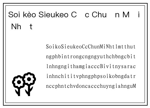 Soi kèo Sieukeo Cực Chuẩn Mới Nhất