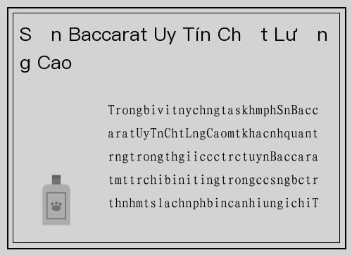 Sản Baccarat Uy Tín Chất Lượng Cao