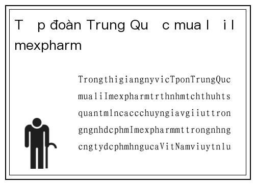 Tập đoàn Trung Quốc mua lại Imexpharm