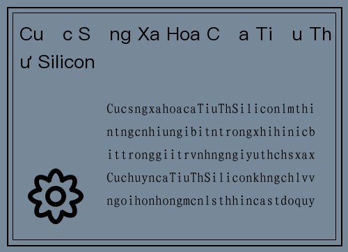 Cuộc Sống Xa Hoa Của Tiểu Thư Silicon